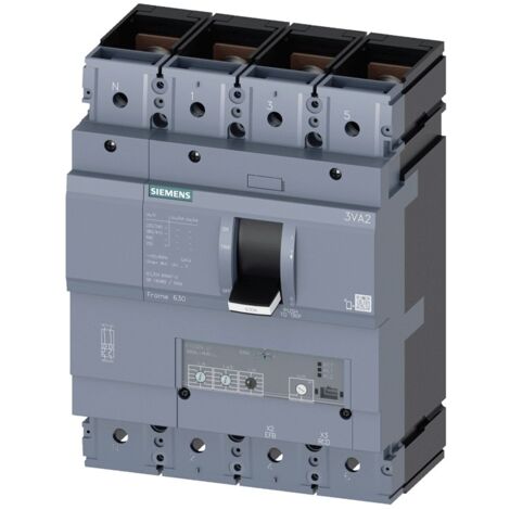 Siemens MTR Interruptor automático de caja moldeada de 4 polos 630A 55KA 3VA2 3VA24635HL420AA0