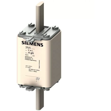 Siemens NH-Sicherungseinsatz, NH1, In: 200 A, gG, Un AC: 500 V, Un DC: 440 V 3NA3140