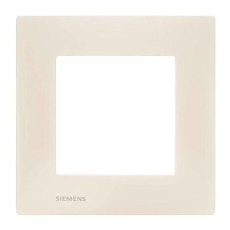 Siemens – Plaque simple beige pour mécanisme Delta Viva – Design contemporain – Installation rapide – 9546 - SIE009546
