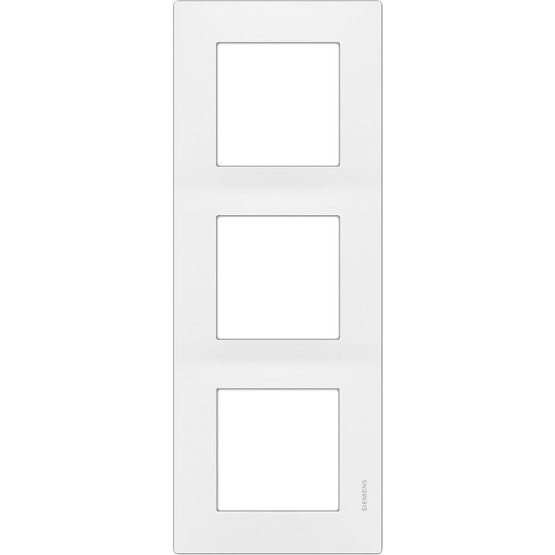 Plaque delta viva Siemens triple - blanche SIE003551