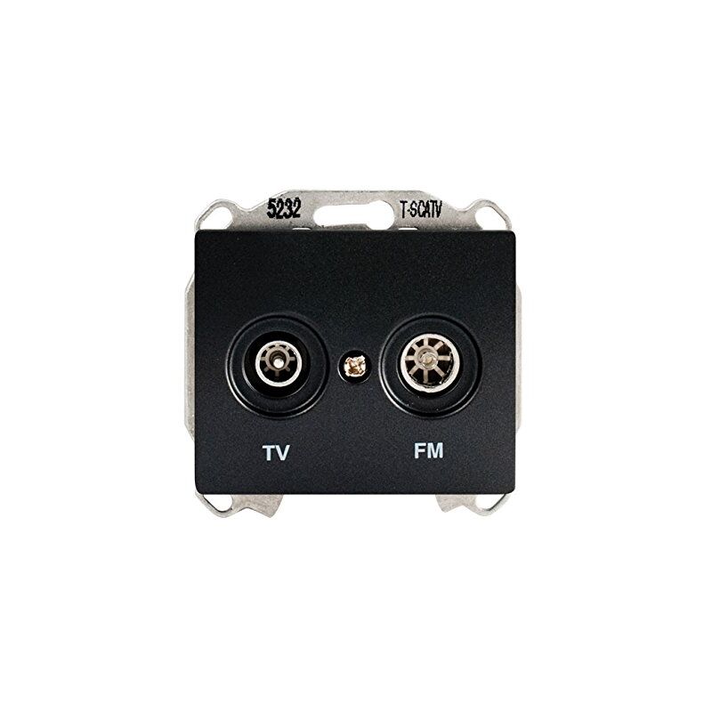 Delta iris prise tv fm anthracite SIE268270 - Siemens