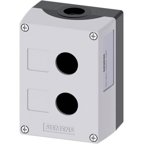 Siemens pulsantiera vuota grigia 2 fori 3su18020aa000ab1