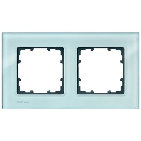 Siemens Rahmen 2fach Echtmaterial Glas 5TG1202