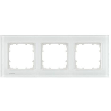 Siemens Rahmen 3fach Glas weiss 5TG1203-1