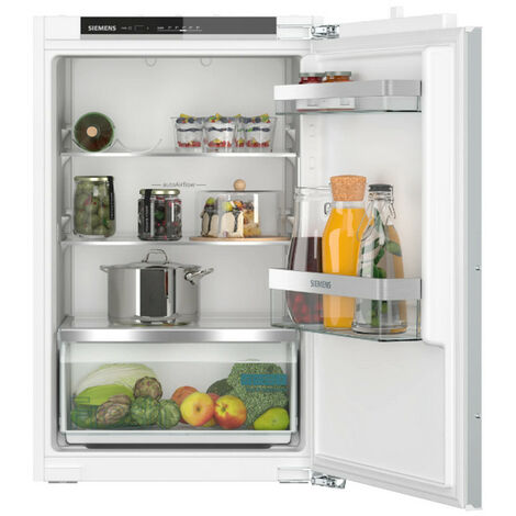 Siemens – Réfrigérateur 1 porte intégrable 136l – Fixation pantographe – Éclairage LED – Niveau sonore 35 dB – KI21RVFE0