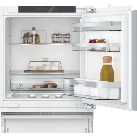 Siemens – Réfrigérateur intégrable sous plan 134 litres – Dimensions H82 x L59.8 x P54.8 cm – Classe énergétique E – Technologie Home Connect - IQ500