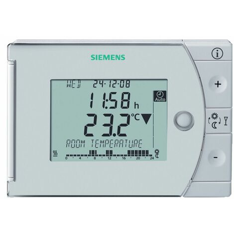 Siemens – Régulateur de température ambiante REV34XA – Programmable avec écran LCD – Modes confort, économie et protection hors-gel