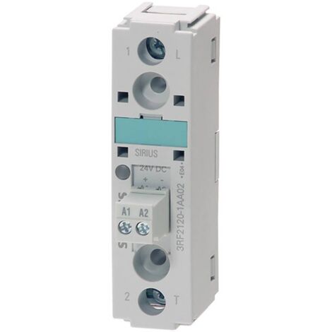 Siemens Relè a semiconduttore 3RF21201AA02 20 A Tens.comm.max: 230 V/AC Commutazione zero crossing 1 pz.