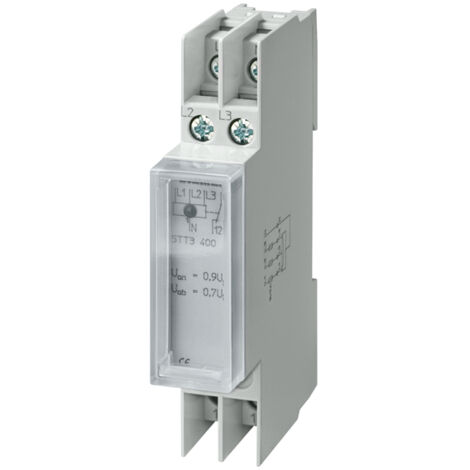 Siemens Relè di tensione T5570 AC 230/400V 1W 0,85/0,95 con calotta trasparente, 5TT3401
