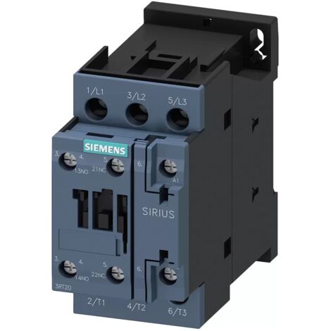 Siemens Schütz, AC-3e, 32 A/15 kW/400V, 3-polig, AC 230V, 50/60Hz, 1S+1Ö,Schraubansch... 3RT20271AL20
