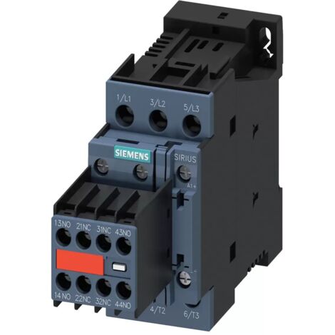 SIEMENS - SCHÜTZ AC3 11 KW 2 NA + 2 Ö GLEICHSTROM 24 V S0 SCHRAUBE 3RT20261BB443MA0