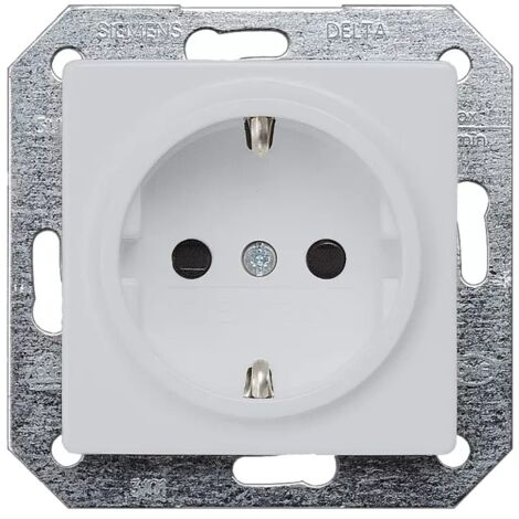 Siemens SCHUKO-Steckdose aluminium-metallic 10/16A 250V 5UB1934