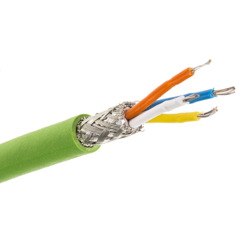 Câble Ethernet catégorie 5 SF/UTP Siemens, Vert, 20m PVC Sans terminaison ( Prix pour Bobine de 20 Mètres )