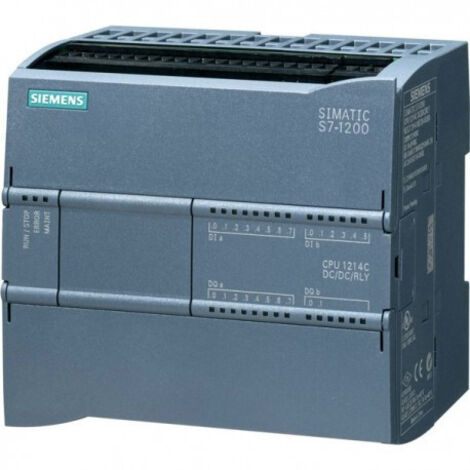 Siemens SIMATIC S7-1200 CPU 1214C DC/DC/Relais 14DI / 10DO / 2AI, 6ES72141HG400XB0