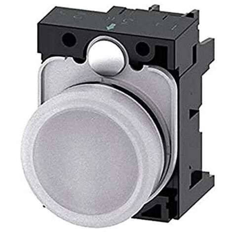 SIEMENS SIRIUS ATC - LAMPADA DI SEGNALAZIONE BIANCA LENTE LISA LED 230 V VITE 3SU11066AA601AA0