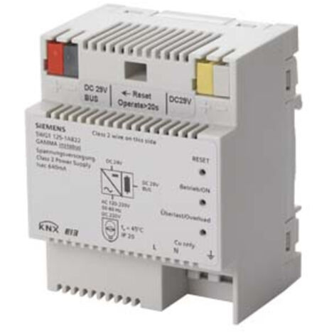 Siemens Spannungsversorgung DC 29 V, 640 mA, mit zusätzlichem unverdrosseltem Ausgang, 5WG11251AB22