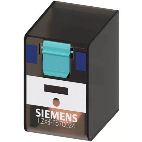 Siemens Steckrelais, 4 Wechsler, 24V DC, 6A, B=22,5mm, auch für LZS-Sockel LZX:PT570024