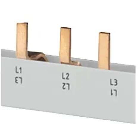 Siemens Stiftsammelschiene 10mm2, 4-phasig, 28x (1PH+N), 1000mm schneidbar, 5ST37702