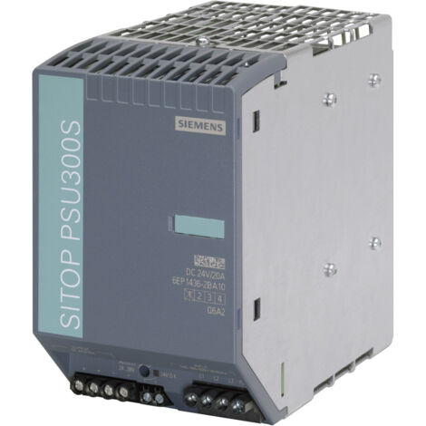 Siemens Stromversorgung SITOP PSU300S, 3-phasig DC 24 V/20 A, 6EP14362BA10