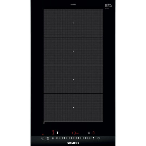 Siemens – Table induction 30cm 2 foyers – Puissance 3700W – Zone de cuisson modulable – Commandes tactiles – Compatible induction - ex375fxb1e