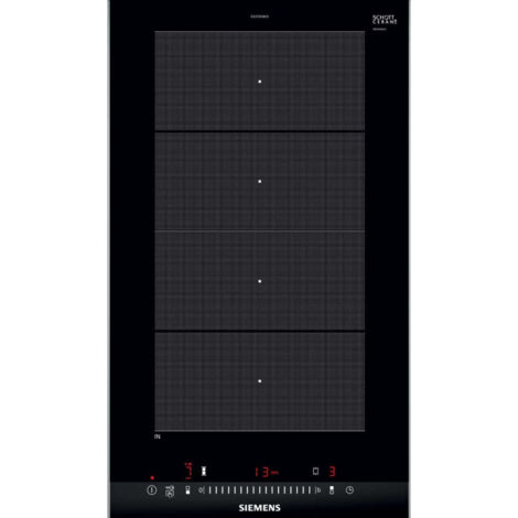 Siemens – Table induction 30cm 2 foyers – Puissance 3700W – Zone de cuisson modulable – Commandes tactiles – Compatible induction - ex375fxb1e