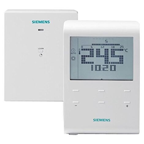 SIEMENS THERMOSTAT D&039,AMBIANCE PROGRAMMABLE SANS FIL + 1 RÉCEPTEUR S55770-T282