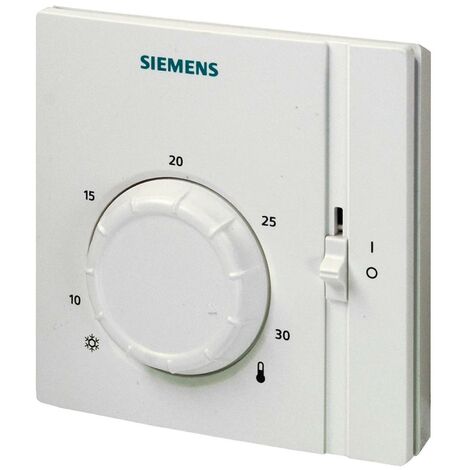 Siemens – Thermostat d'ambiance 24-250V – Régulation tout ou rien – Plage de réglage 8-30°C – Compatible chauffage et climatisation - RAA31