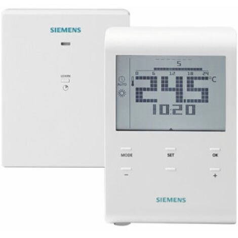 Siemens – Thermostat sans fil pour gestion de chauffage connecté – Programmation horaire – Régulation température ambiante – Compatible chaudières et planchers chauffants