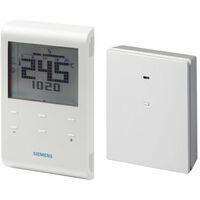 SIEMENS - Thermostat tactile programmable 5+2 sans fil + récepteur RDE100,1RFS