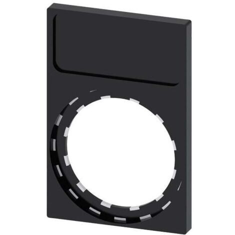 Siemens typenschildhalter 12,5x27mm q serie schwarz 3su19000an100aa0