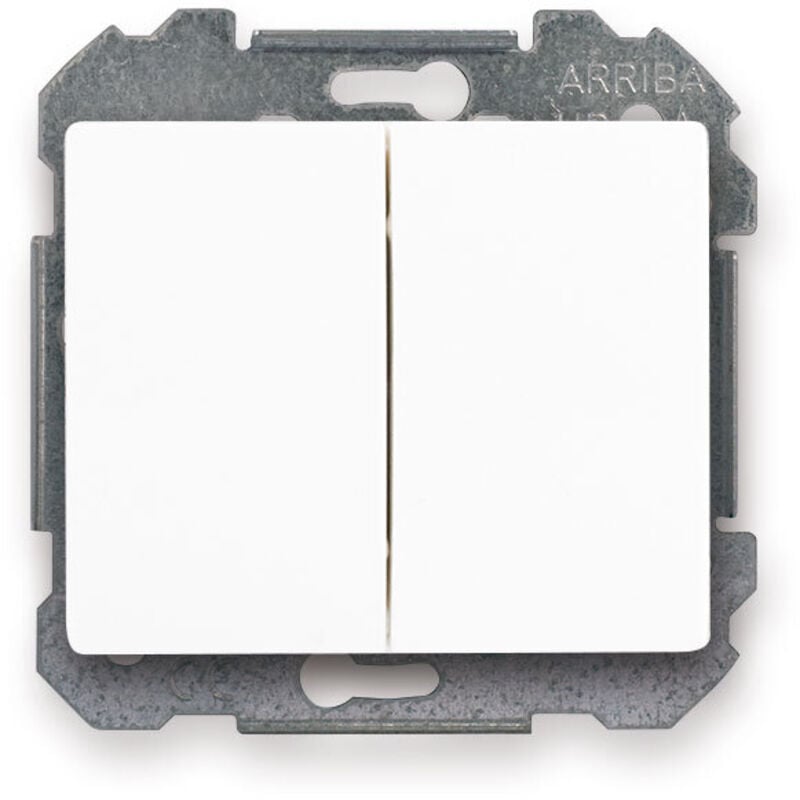 Delta iris interrupteur va et vient + poussoir blanc SIE266702 - Siemens