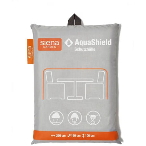 Siena Garden AquaShield Sitzgruppenhülle Schutzhülle 260x150x100 cm hellgrau