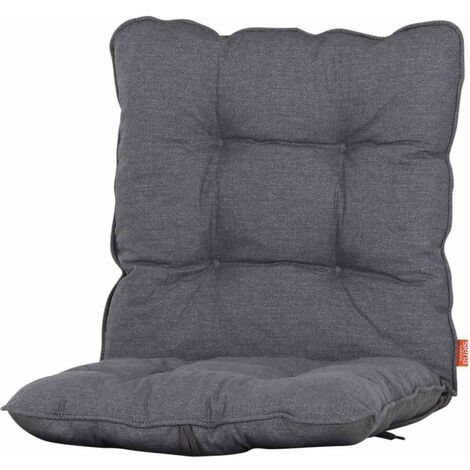 SIENA GARDEN ASKELLA Universal-Auflage Dessin UNI grau, 100% Baumwolle