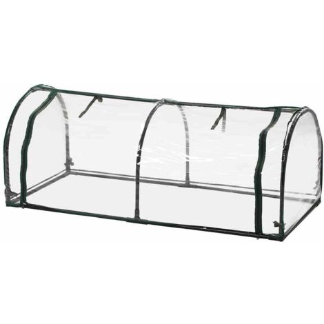 SIENA GARDEN Gewächshaus Folientunnel , 130x60x50 cm, PVC-Folie/Stahlrohr in transparent, Verwendung: Aufzucht
