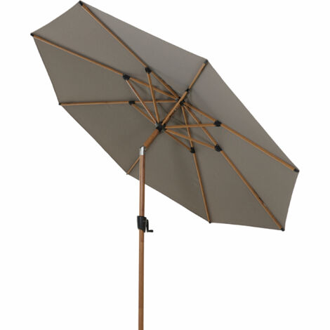 Siena Garden Mittelstockschirm VERO, Ø 300 cm, anthrazit-meliert S08129 taupe