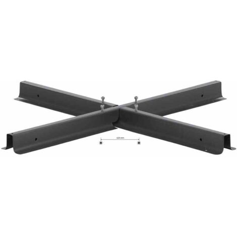 Siena Garden Schirmständer STAHLKREUZ, 4 kg, 100x100x6 cm C21165