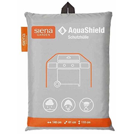 Siena Garden SchutzhÃ¼lle Copertura per Barbecue a Gas L, Grigio, 148x61x110cm