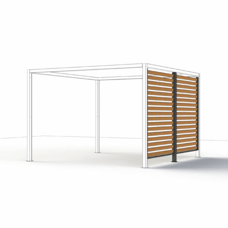 Siena Garden Sichtblende SCHATTENMANUFAKTUR®, 150 x 210 cm in Holzoptik P11693 300 x 210 cm
