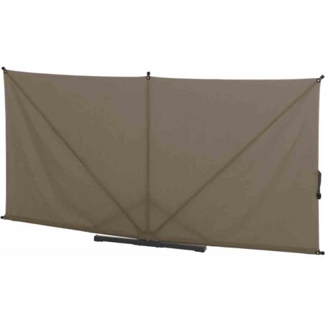 Siena Garden Sichtschutz Ben 150x280 cm taupe Gestell aus Stahl,Polyester Sichtschutz