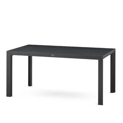 Siena Garden Silva Dining Tisch – 160 x 90 cm, Aluminium (matt anthrazit) & HPL Ferro