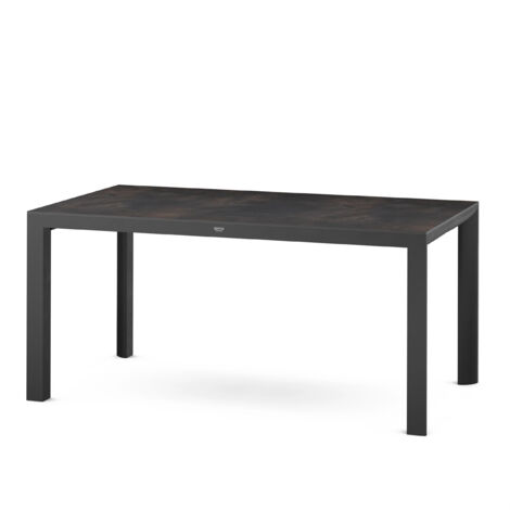 Siena Garden Silva Dining Tisch – 160 x 90 cm Aluminium (matt anthrazit) & HPL Titan