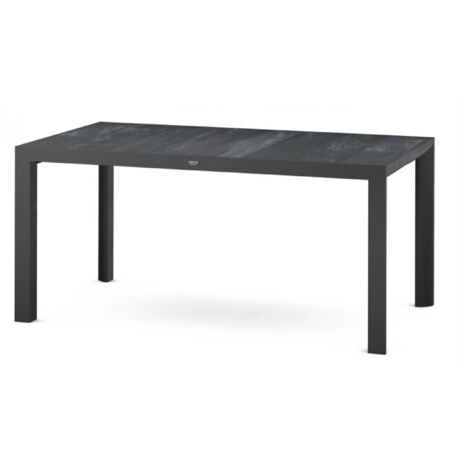 Siena Garden Silva Dining Tisch 160x90 cm – Aluminium (matt anthrazit) & Keramikplatte (wood grey)