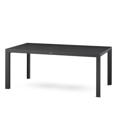 Siena Garden Silva Dining Tisch – 180 x 95 cm, Aluminium (matt anthrazit) & HPL Ferro
