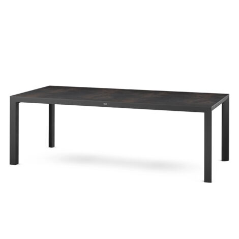 Siena Garden Silva Dining Tisch – 220 x 100 cm, Aluminium (matt anthrazit) & HPL Titan