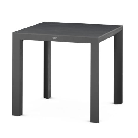 Siena Garden Silva Dining Tisch – 80 x 80 cm, Aluminium (matt anthrazit) & HPL Ferro