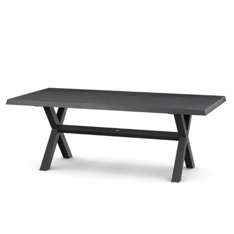 Siena Garden Sincro Dining Tisch – 200 x 100 cm, Aluminium (matt anthrazit) & HPL Ferro