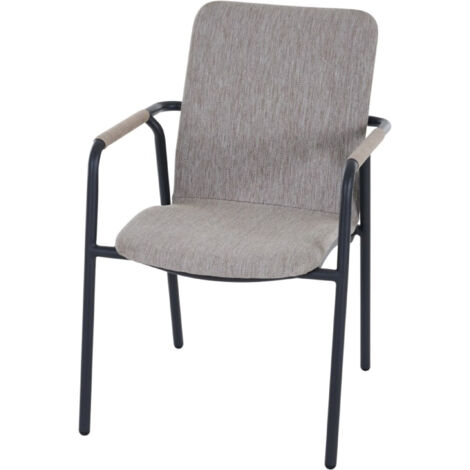 Siena Garden Stapelsessel Repton Alu Textilbezug taupe