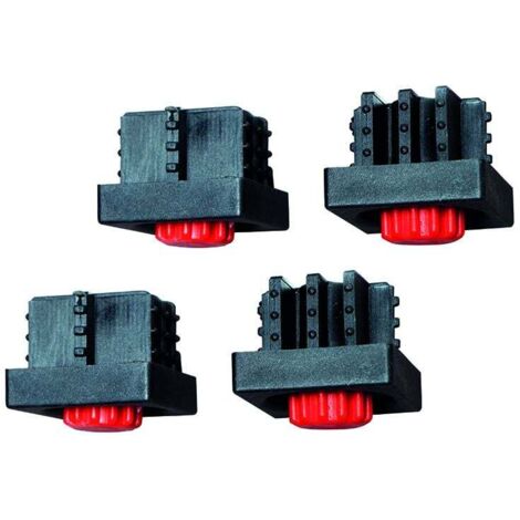 Siena Garden universal Fußkappen 4er-Set, schwarz Zubehör Tische Stühle