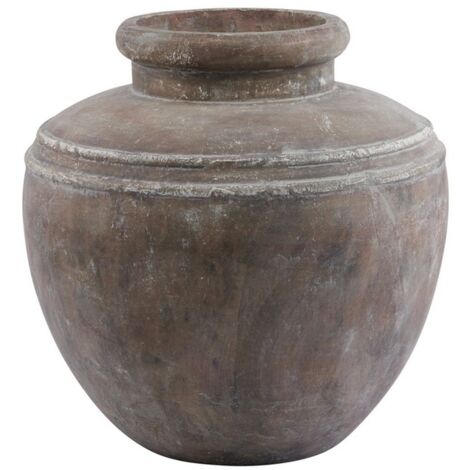 Siena Large Water Pot - Ceramic - L37 x W37 x H39 cm - Brown