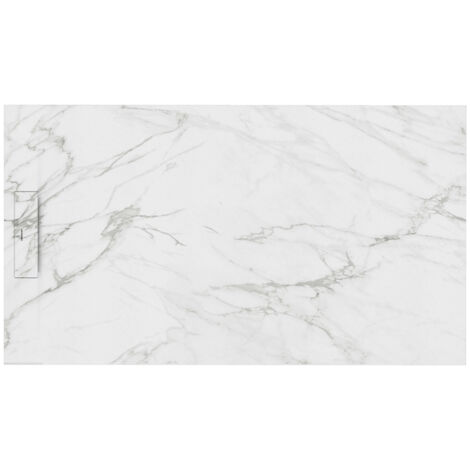 SIENA - Piatto doccia 100X70 cm Calacatta - Antiscivolo - Resistente e di design - Disponibile in diverse dimensioni e colori